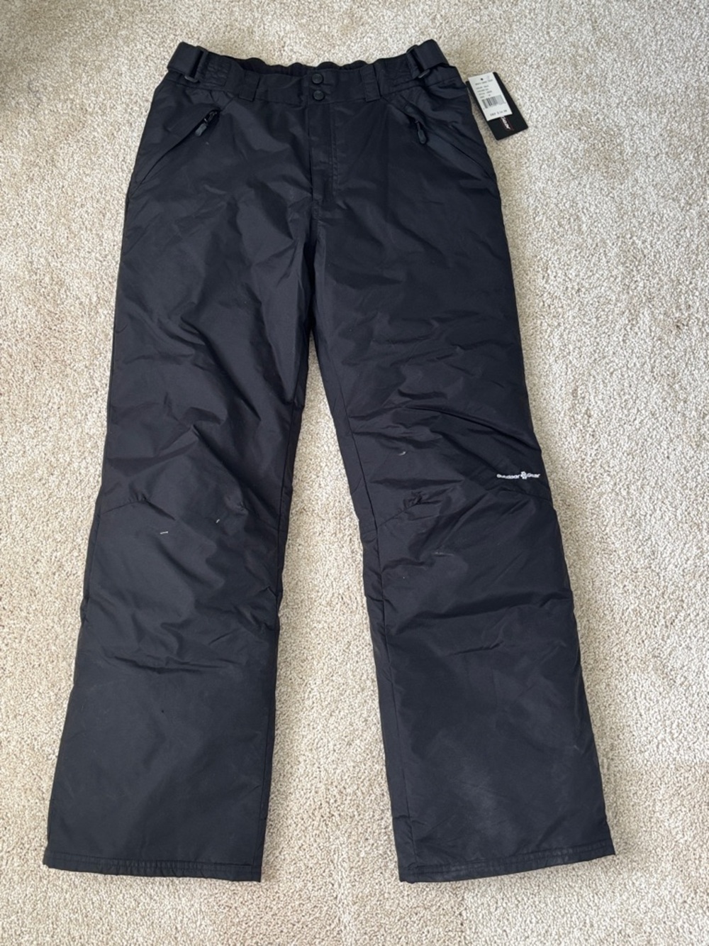 Mountain Gear Men's Black Insulated Snow Pants